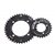 Blade chainring MTB double, black, 38T, 104BCD-4arm 