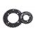 Blade chainring MTB double, black, 36T, 104BCD-4arm 