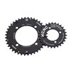 Blade chainring MTB double, black, 36T, 104BCD-4arm 