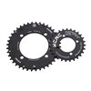 Blade chainring MTB double, black, 20T, 64bcd-4arm