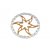NOW8 disc rotor ULTRALIGHT 160mm gold